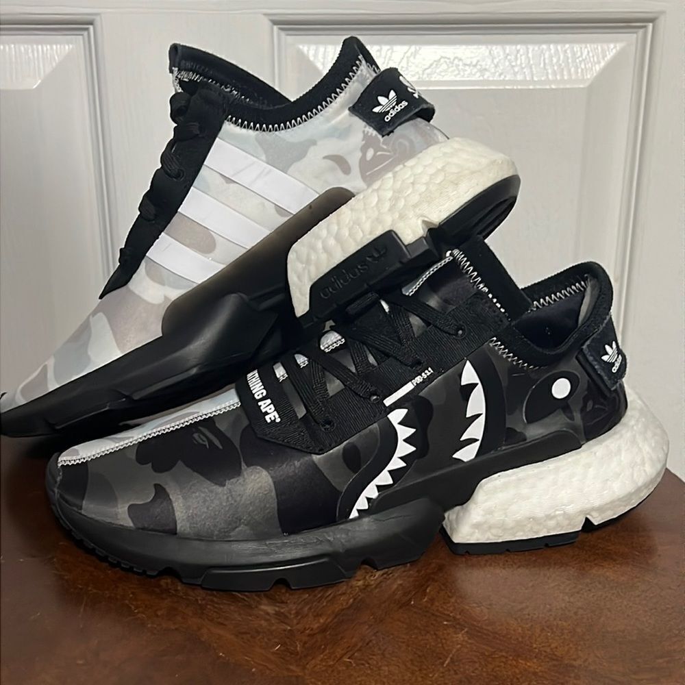 🔥🔥 ADIDAS x BAPE NEIGHBORHOOD POD S3.1 Shoes - PERFECT - Men Sz 8.5 - RARE